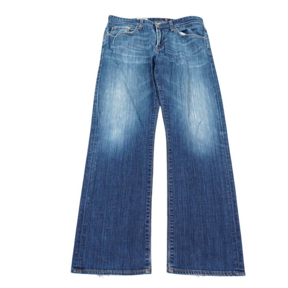 AG Adriano Goldschmied Protege Jeans Men 34x32 Blue Fade Straight Leg USA